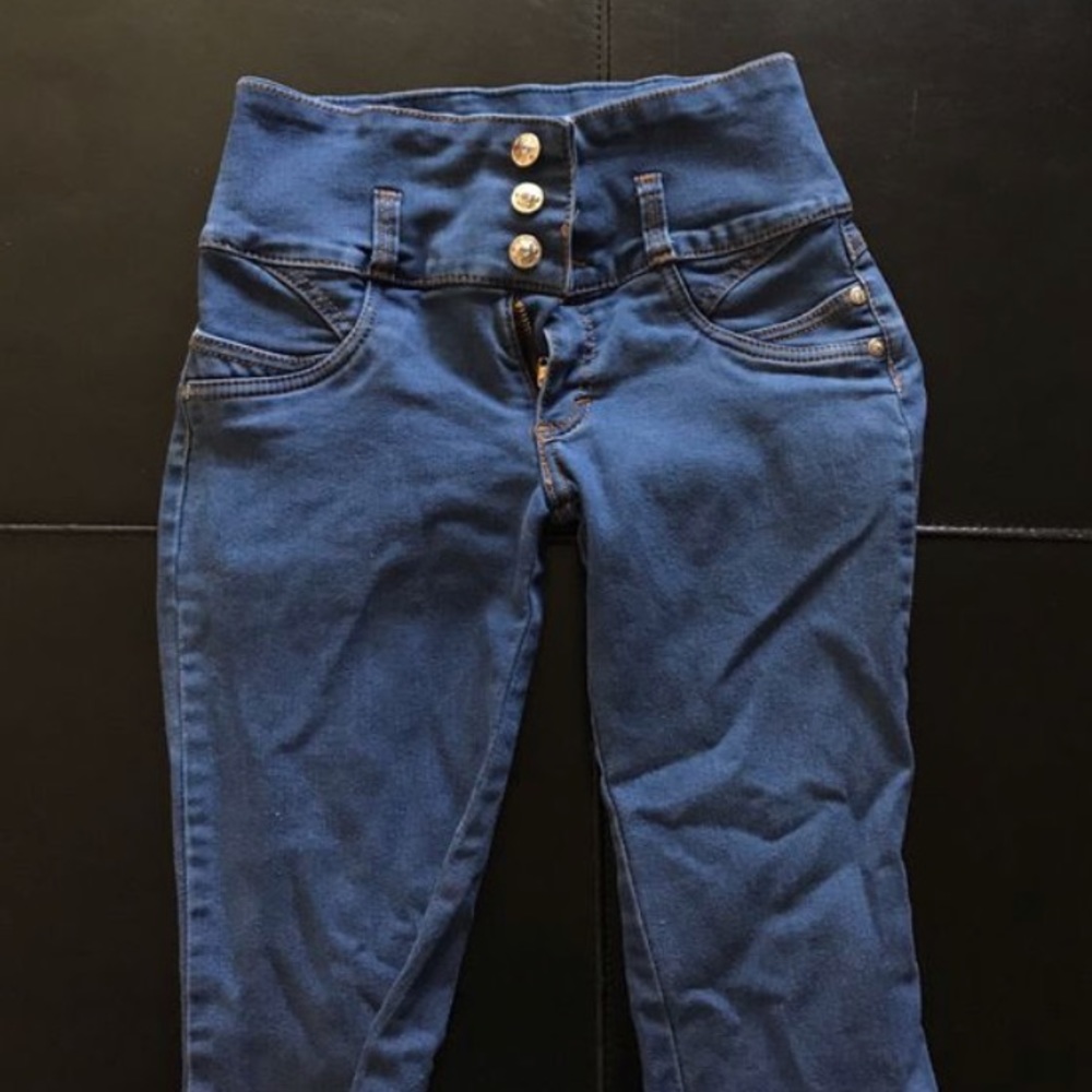 High waist skinny jeans